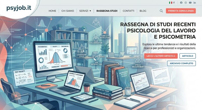 Rassegna di studi recenti di psicologia del lavoro e psicometria