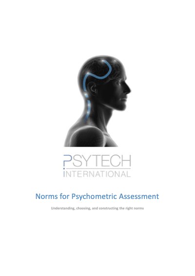 Copertina del manuale Psytech Norms for Psychometric Assessment