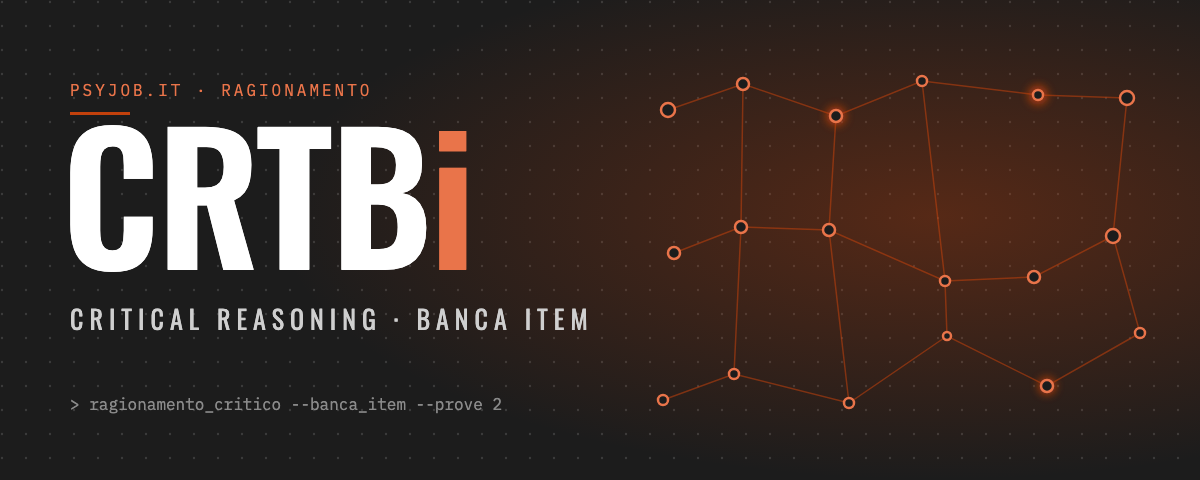 CRTBi, Critical Reasoning Test Battery a banca di item