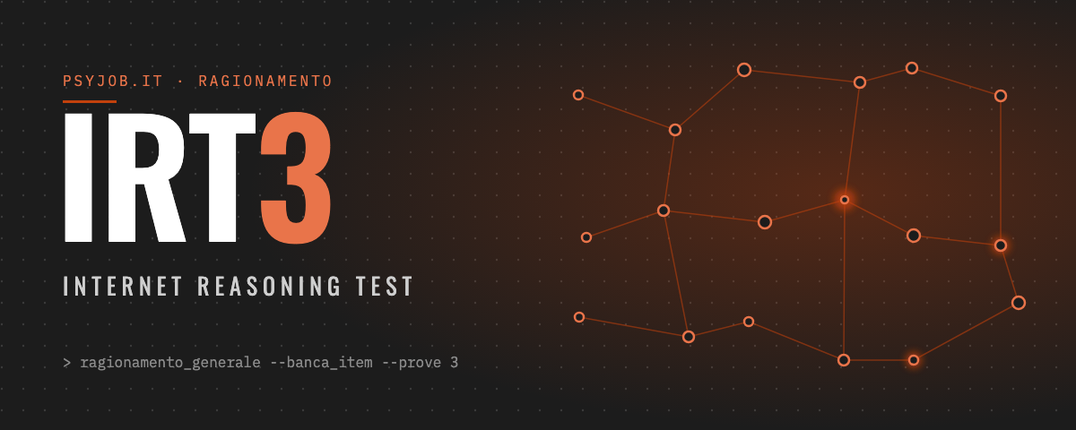 IRT3, Internet Reasoning Test: banca di item verbali, numerici e astratti