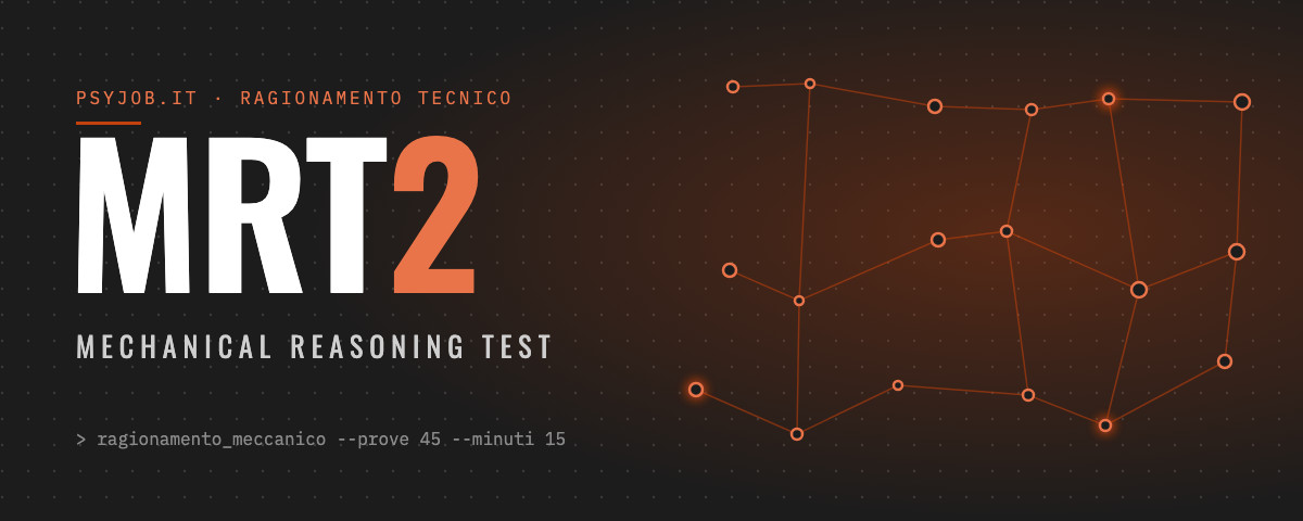 MRT2, Mechanical Reasoning Test: test di ragionamento meccanico