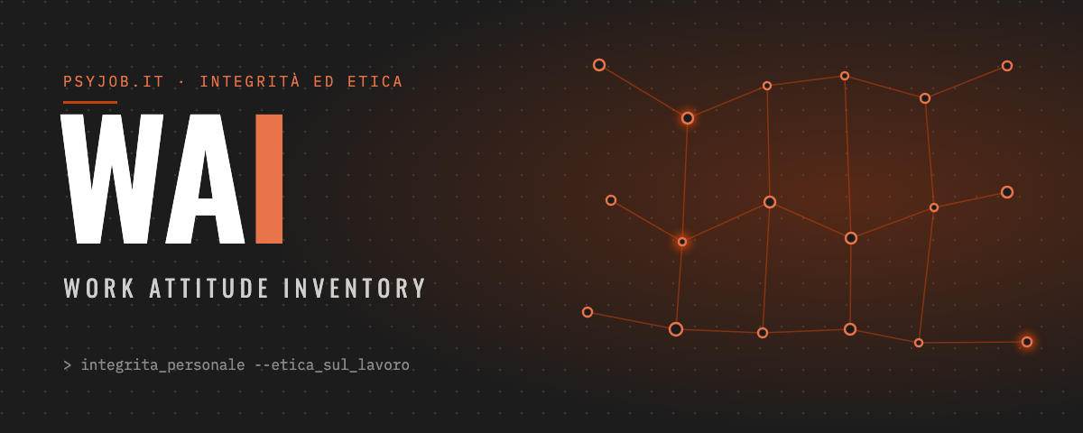 WAI, Work Attitude Inventory: integrità personale ed etica sul lavoro